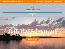 Tablet Screenshot of faithadventure.com